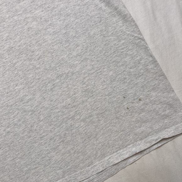 Vintage 90s Walmart Logo Christmas T-Shirt Smiley Face Santa Holiday Gray Y2K - Picture 6 of 7